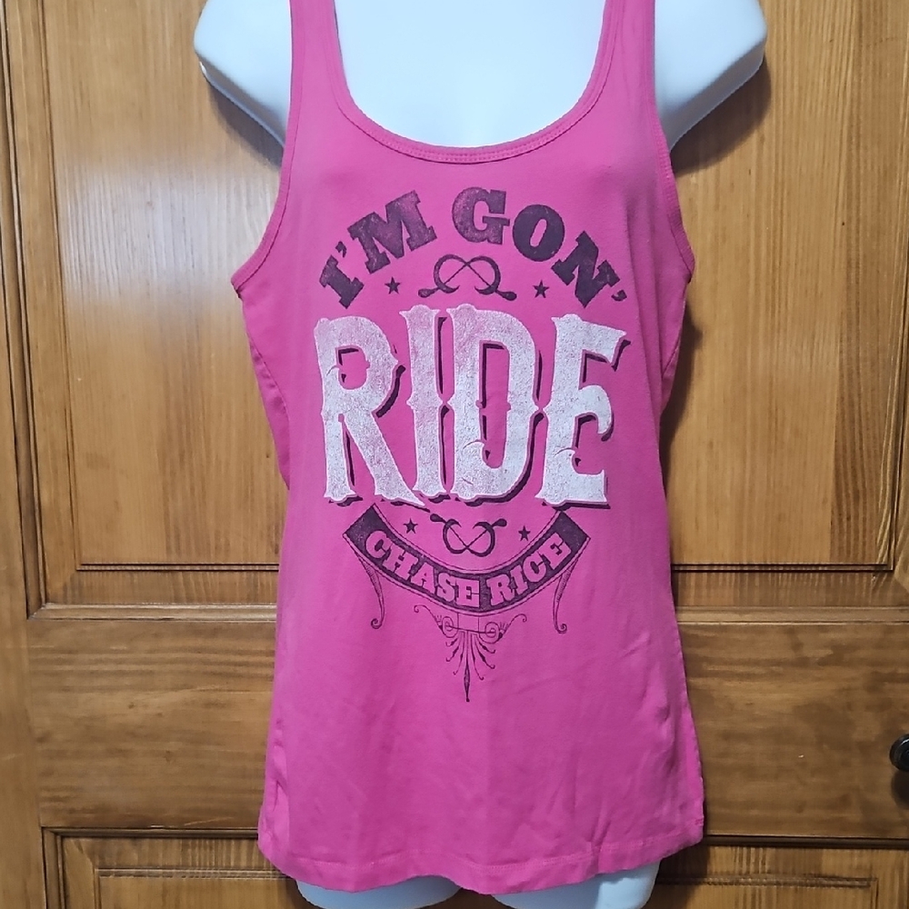Chase Rice Pink Graphic Tank
